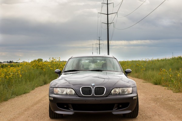 2002 BMW M Coupe Steel Gray over Imola Red with BBS RGRs