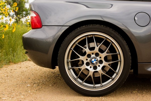 2002 BMW M Coupe Steel Gray over Imola Red with BBS RGRs