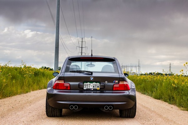 2002 BMW M Coupe Steel Gray over Imola Red with BBS RGRs