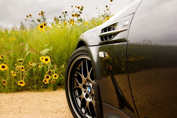 2002 BMW M Coupe Steel Gray over Imola Red with BBS RGRs