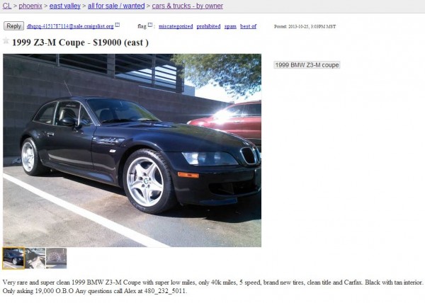 Craigslist Listing