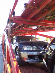 BMW M Coupe on Truck